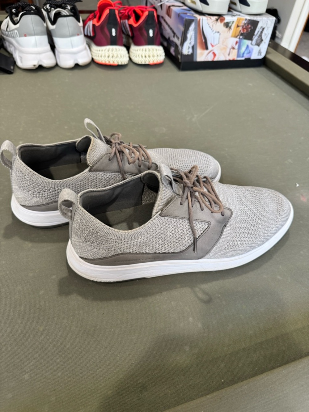 Men's Travis Mathew Lightweight Knit Casual Sneakers - Grey